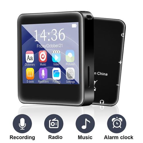 2023 New Mp3 Player Bluetooth 5.0 Full Screen Walkman Portable Sport Music Player Mp3 Video Player Fm/e-Book/recorder Mp3