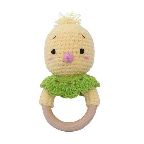 Newborn Rattle with Pleasant Sound Whimsical Woodland Rattle Soft