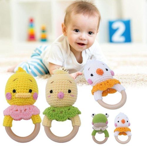 Newborn Rattle with Pleasant Sound Whimsical Woodland Rattle Soft