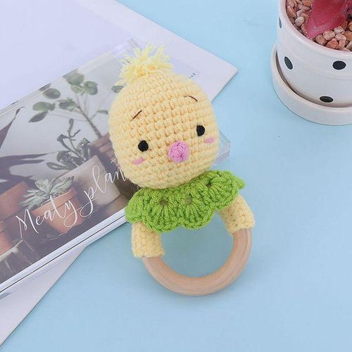 Newborn Rattle with Pleasant Sound Whimsical Woodland Rattle Soft