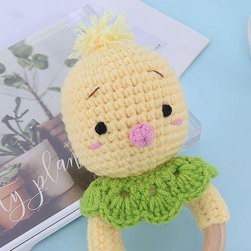 Newborn Rattle with Pleasant Sound Whimsical Woodland Rattle Soft