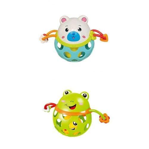 2x Baby Soft Rattle Toy Hand Bell Grab And Spin Teether Toys Newborn