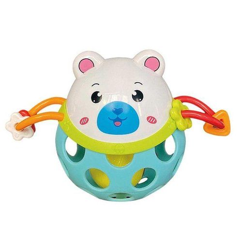 2x Baby Soft Rattle Toy Hand Bell Grab And Spin Teether Toys Newborn