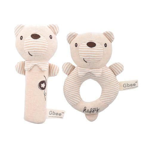 2 Pieces Animal-Shaped Baby Rattle Toys, Hand Grip Toys