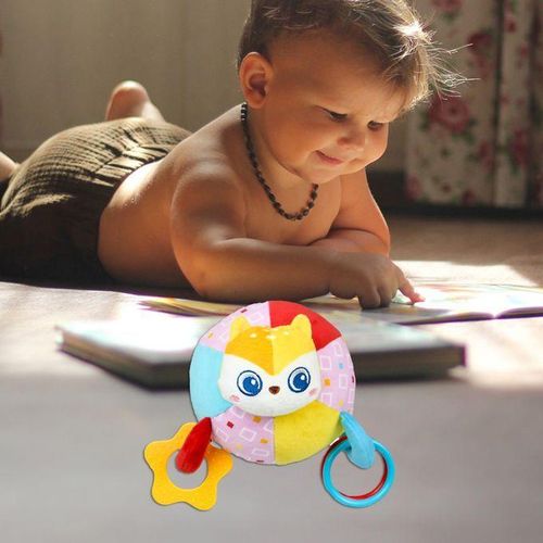 Plush Baby Rattle Sensory Rattle Stuffed Animal For Girls Boys Lowrie