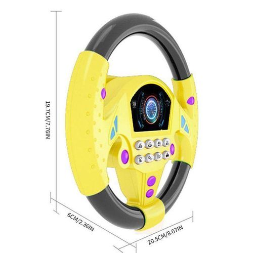 Steering Wheel Toy, Small Simulated Driving Controller, For Yellow
