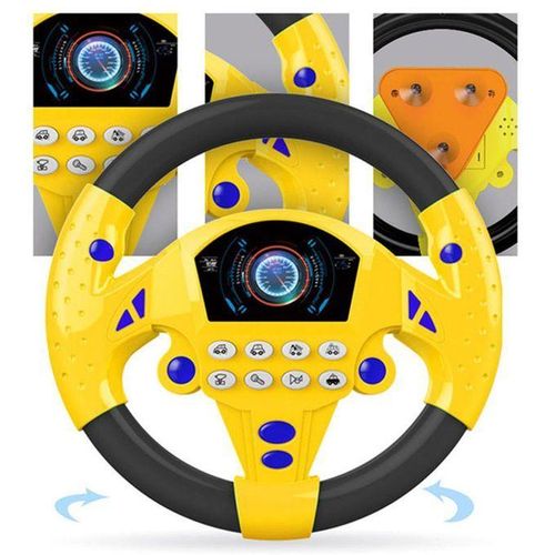 Steering Wheel Toy, Small Simulated Driving Controller, For Yellow