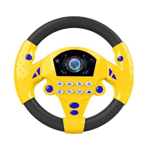 Steering Wheel Toy, Small Simulated Driving Controller, For Yellow