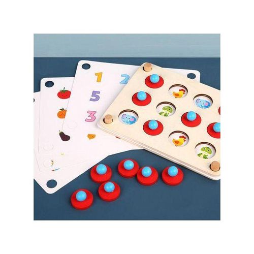 Kids Wooden Memory Match Game Puzzle Early Educational Toys
