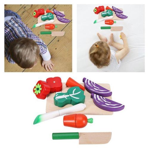 Wooden Play Food Kitchen Toy Role Play Kitchen Plasyset For Kids 3 A