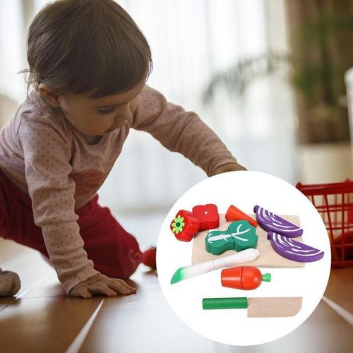 Wooden Play Food Kitchen Toy Role Play Kitchen Plasyset For Kids 3 A