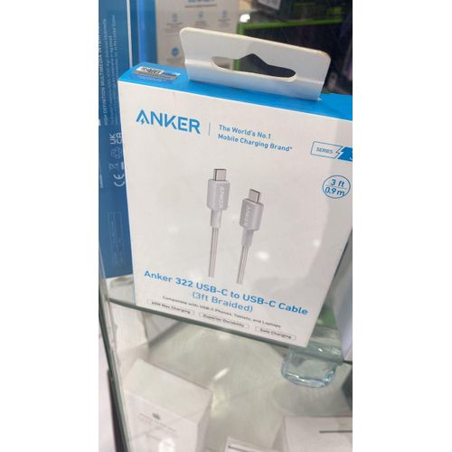 Anker ANKER-322 USB-C to USB-C Cable (3ft Braided)