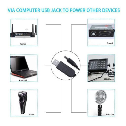 915 Generation 5V To DC 12V 2.1Mm X 5.5Mm Module Cable Plug,USB To DC Cable