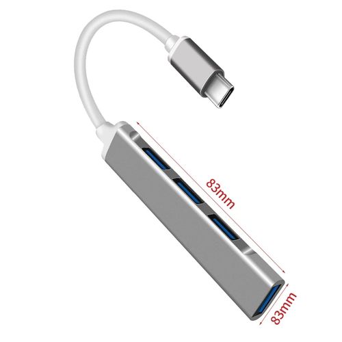 USB C To  3 0 Adapter 4 Port USB 3.0   Hub -Grey