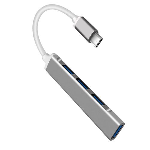 USB C To  3 0 Adapter 4 Port USB 3.0   Hub -Grey