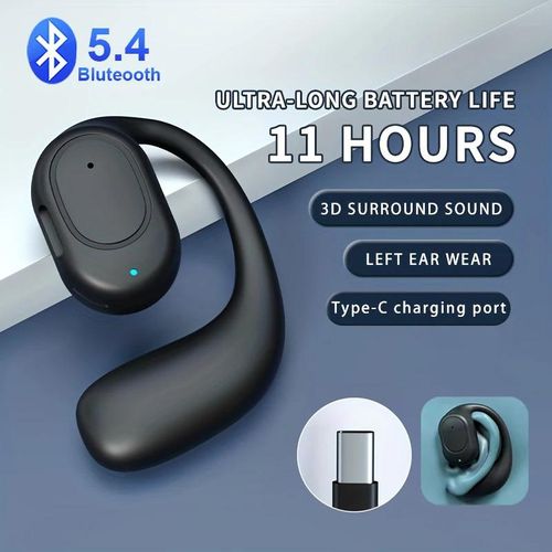 Bluetooth 5.4 earphones ear clip Bluetooth headphones sports wireless earphones with microphone HiFi stereo headset