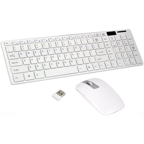 Wireless Keyboard and Mouse Kit - White