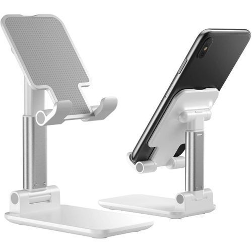 Phone Live Broadcasting Black,White Phone Tablet Desktop Mobile Stand  - Siver White