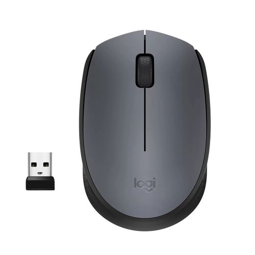 Logitech M170 Wireless Mouse– USB Receiver - Grey