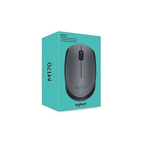 Logitech M170 Wireless Mouse– USB Receiver - Grey