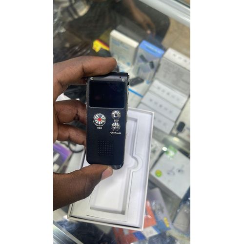Multifunctional Rechargeable Digital Audio Voice Recorder Dictaphone Activated MP3 Player FM USB Port-Black
