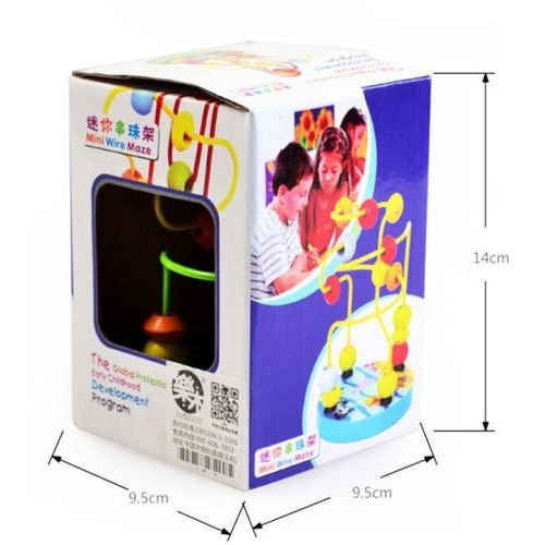 Educational Baby Kids Wooden Around Beads Toy Toddler Infant Intelligence Toys