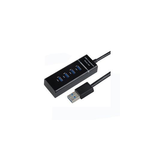 3.0 USB Speed 4 Port USB Hub - Black
