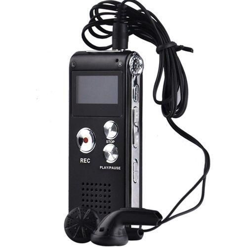 Universal Digital Voice 8GB Portable Recorder MP3 For Business and School. - Black