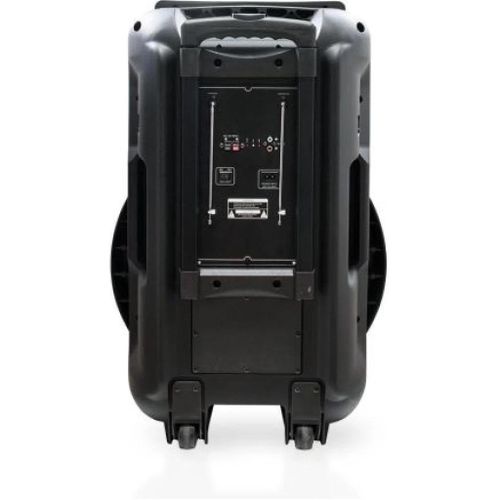 Saachi Professional Outdoor Trolly 18 Speaker Bluetooth/TWS/FM/LED Bundle With Wireless Mic-Black