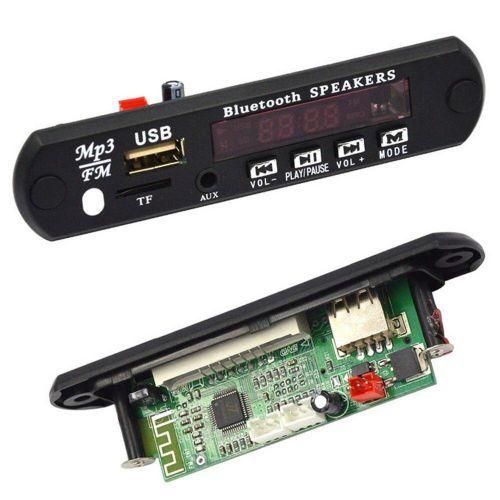 Other 12V Bluetooth MP3 WMA FM AUX Decoder Board Audio Module TF SD Card USB Radio Black