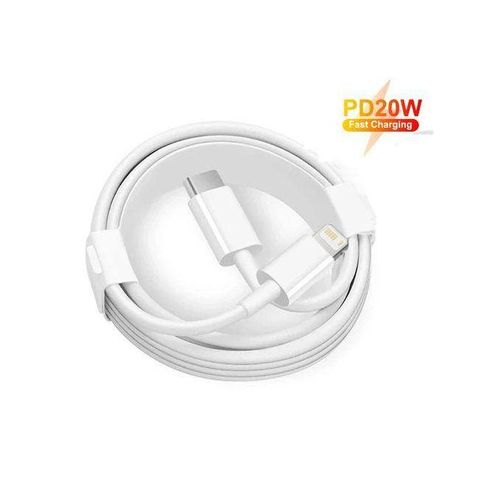 USB C to Lightning cable 1m for iPhone-White