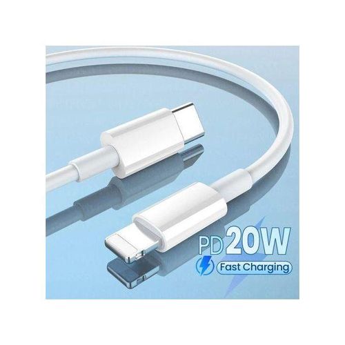 USB C to Lightning cable 1m for iPhone-White