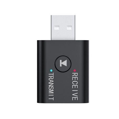 Neutral Bluetooth 5.0 Audio Receiver Transmitter 2 IN 1 RCA 3.5mm USB - Black