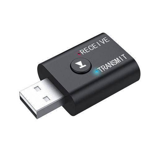 Neutral Bluetooth 5.0 Audio Receiver Transmitter 2 IN 1 RCA 3.5mm USB - Black