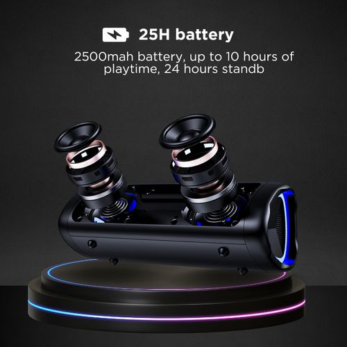 BLACK BassBox Wireless Bluetooth Speaker, 10W, Upto 10H Playtime, 1 Year Warranty
