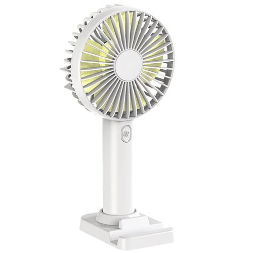White USB Portable Handheld Fan-Desktop Stand
