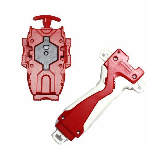 Gyro Launcher Beyblades Burst Accessories Color Grip Wire  Parts Toys For Children-Red With Handle