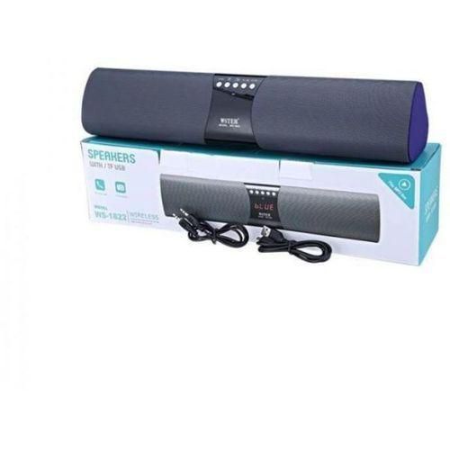 Wster WS-1822 Portable Wireless Speaker, MP3 Player & Radio - Black