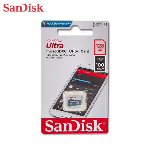 Sandisk Extreme Pro MicroSDXC UHS-I Card With Adapter 128GB Speed Up To 100MB/s 667X Black