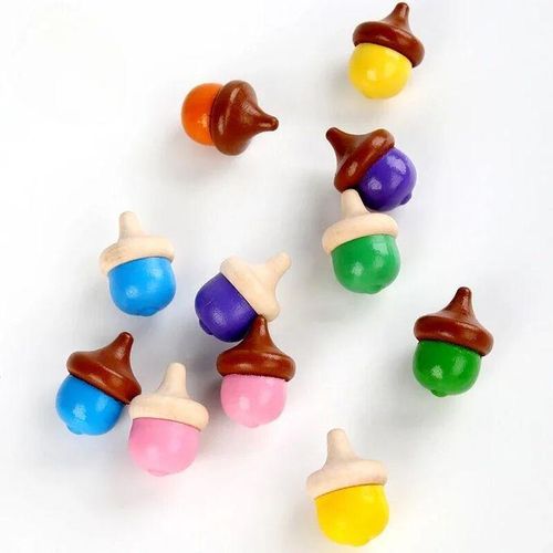 1 5pcs Spinning S Wooden Mini Decompression Toy Funny