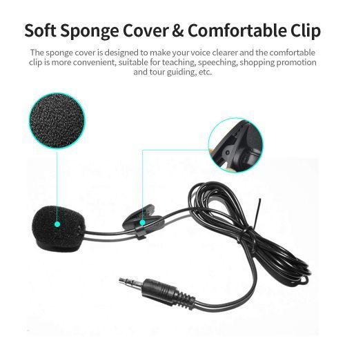External Clip-on Lapel Microphone 3.5mm Jack Highly