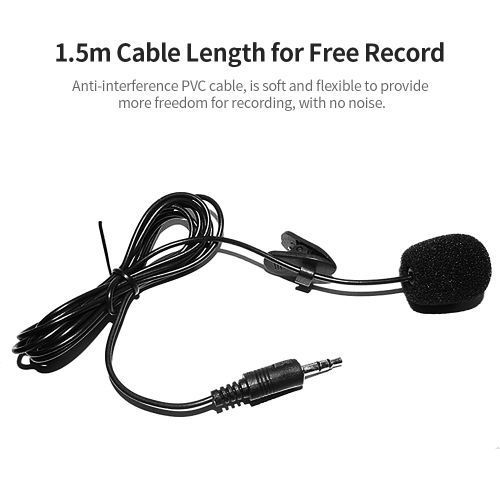 External Clip-on Lapel Microphone 3.5mm Jack Highly