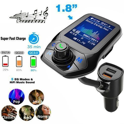 Aldeepo Wireless Car Fm Transmitter - Black