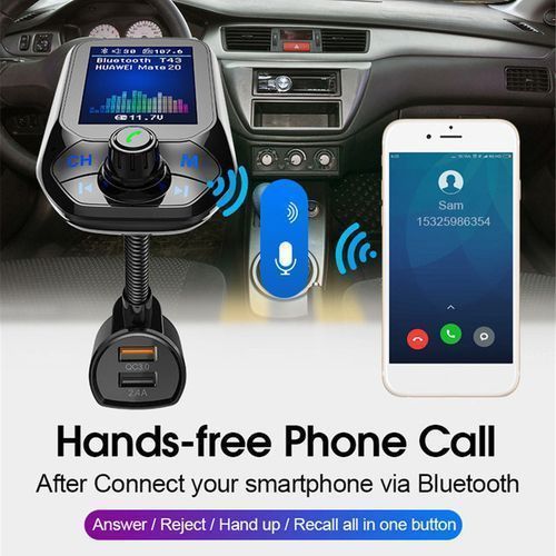 Aldeepo Wireless Car Fm Transmitter - Black