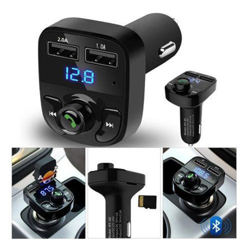 Multifunction Wireless Car MP3 Player - Black