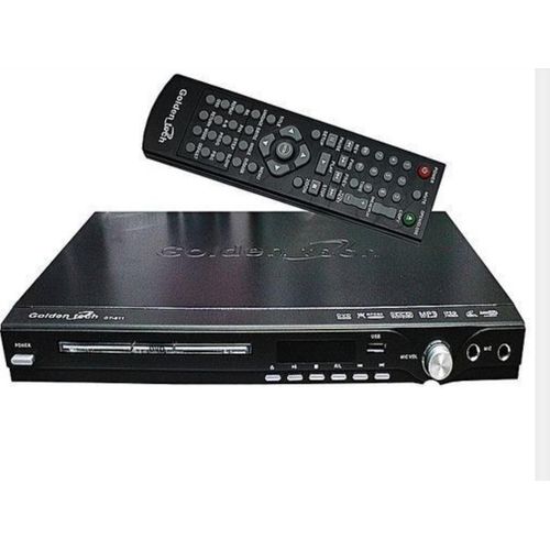 Golden Tech HDMI DVD Player + Free Powerking 4 Way Extension & Free HDMI Cable - Black