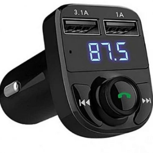 Multifunction Wireless Car MP3 Player Dual USB Charger FM Transmitter - Black