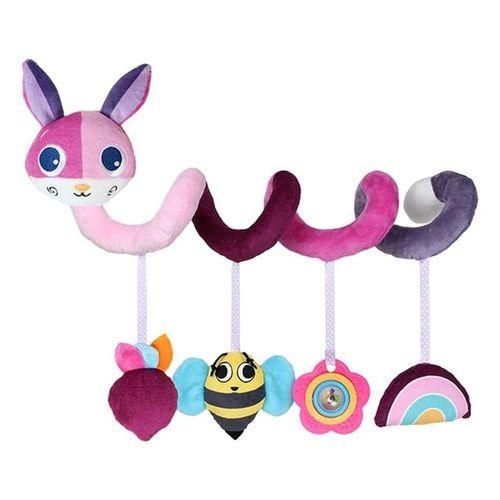 Infant Baby Crib Pram Animals Rattle Spiral Stroller Car Seat Pink