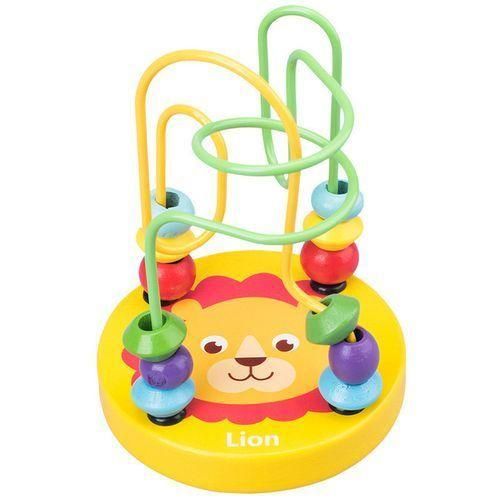9X12cm Cribs Educational Lovely Animals Round Beads Baby Toys
