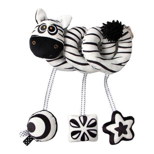 Infant Baby Crib Pram Animals Rattle Activity Spiral Zebra